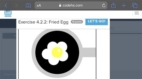 fried egg codehs